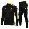 Juventus Trainings Sweatshirt Pak Quarter-zip 2022-23 Zwarte - Kids